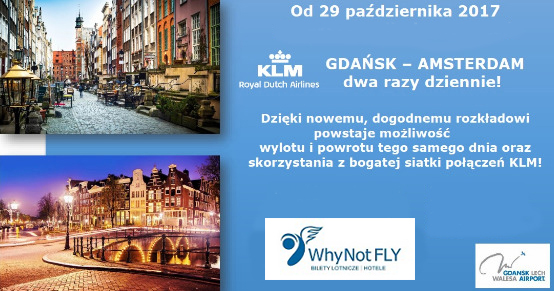 Gdańsk-Amsterdam dwa razy dziennie