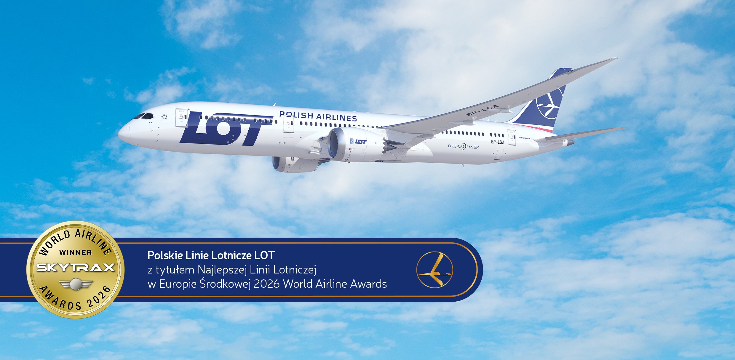 LOT z tytułem Skytrax World Airline Awards 2026 LOT z tytułem Skytrax World Airline Awards 2026