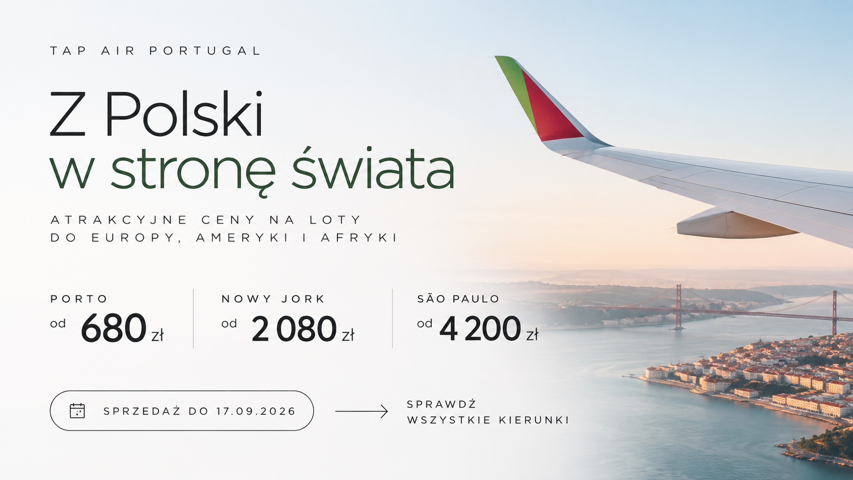 Promocja TAP Air Portugal na loty z Polski
