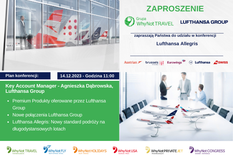 Zaproszenie na Webinar: Nowości od Linii Lufthansa Group!