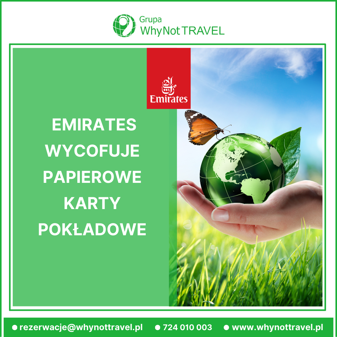 Emirates wycofuje papierowe karty pokładowe