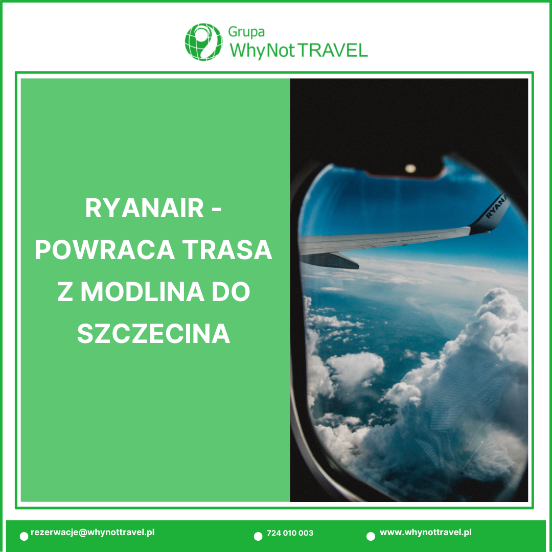 Ryanair - powraca trasa z Modlina do Szczecina