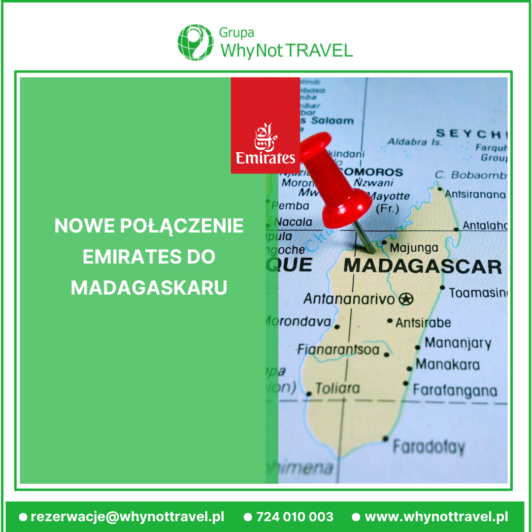 Nowe połączenie Emirates do Madagaskaru!