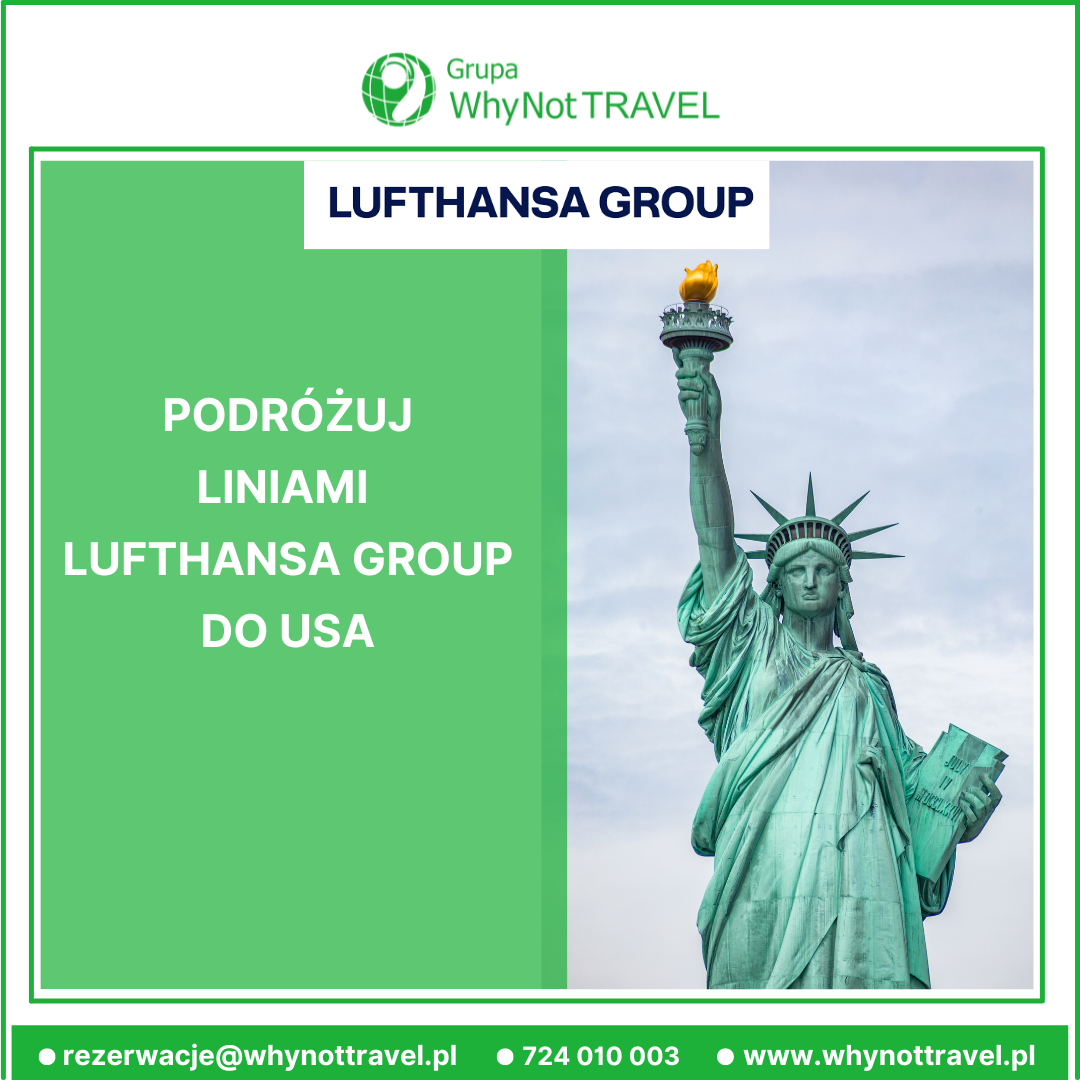 Podróżuj liniami Lufthansa Group do USA