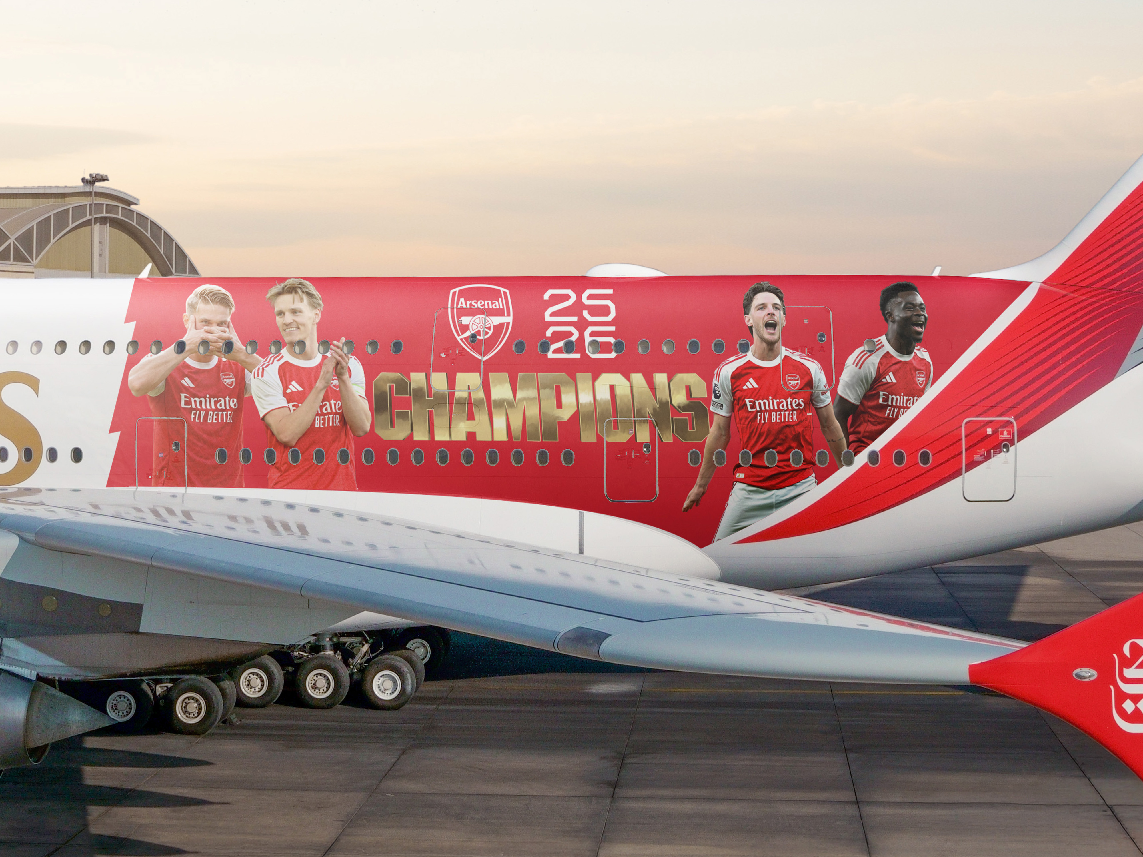 Airbus A380 i Boeing 777 w herbie Arsenalu