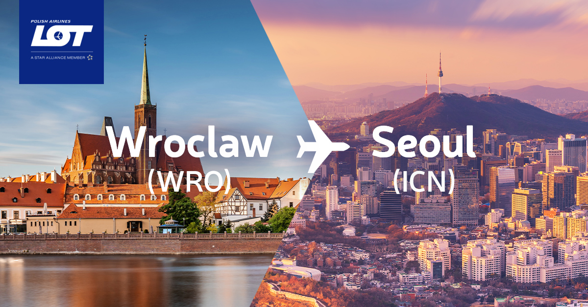 LOT poleci z Wrocławia do Seulu